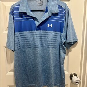 Under Armour Men's Blue Playoff Polo